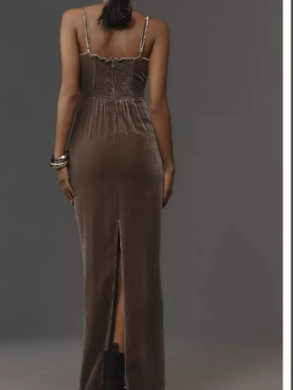 Reformation Frankie Velvet Dress NWT - Picture 2 of 10